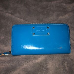 Blue Kate Spade Wallet with Zipper
